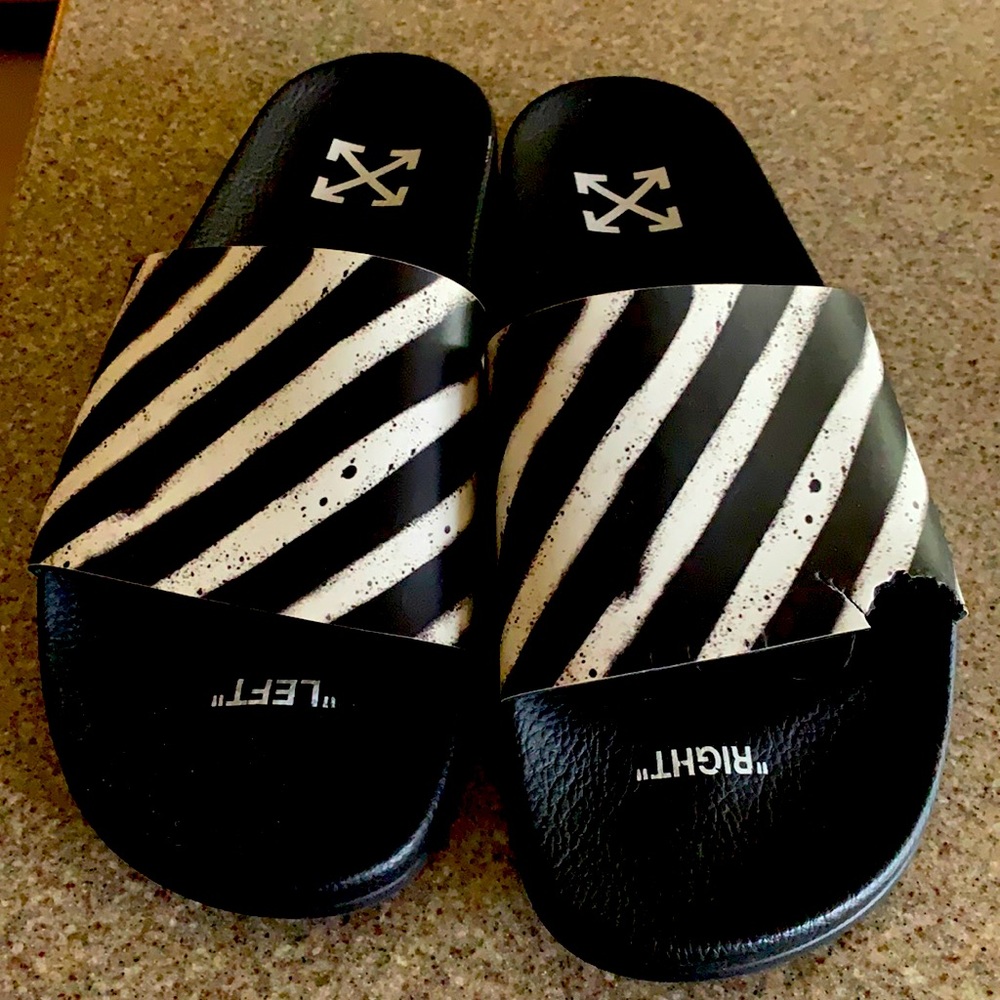 Off white slides